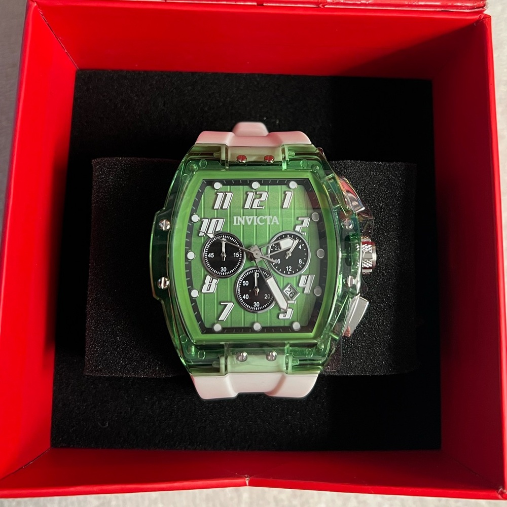 Invicta S1 Rally Kinesia Anatomic Men’s Watch-47mm MOD-50084 Green(NWT) Custom!!
